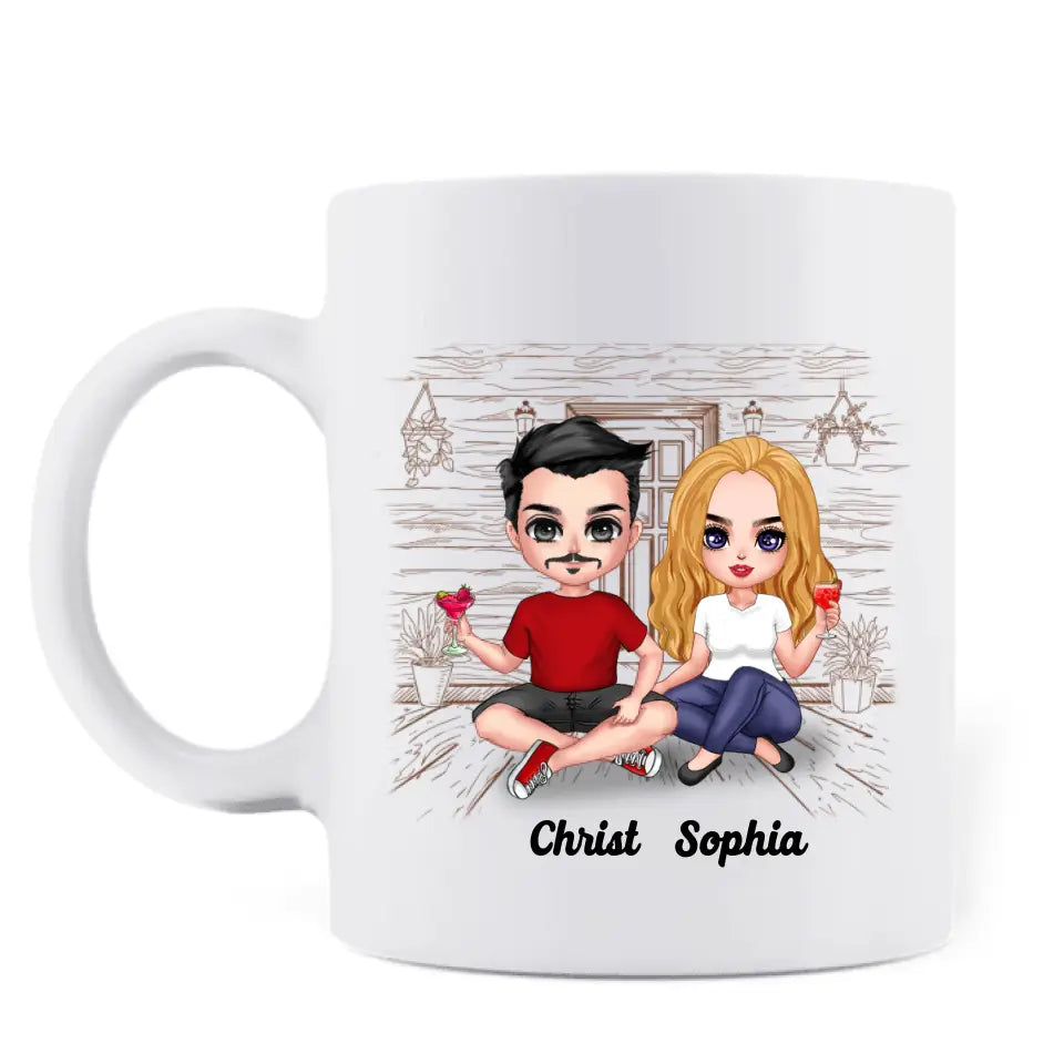 Personalized Couple Coffee Mug - Gift Idea For Couple/Valentines Day - My Husband Is Totally My Most Favorite Guy Of All Time In The History Of Forever