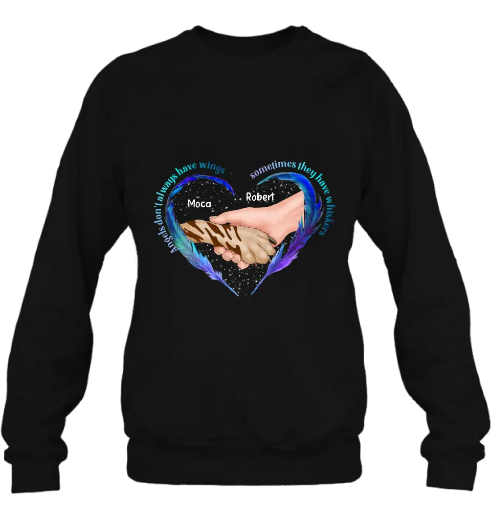 Personalized Memorial Dog Shirt/Hoodie - Memorial Gift Idea for Dog Owners - Angels Don't Always Have Wings Sometimes They Have Whiskers