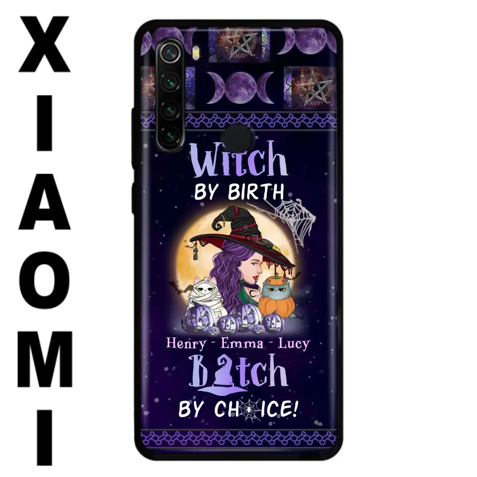 Personalized Witch Phone Case - Halloween Gift Idea For Pet Lovers - Witch By Birth Bitch By Choice - Oppo/Xiaomi/Huawei