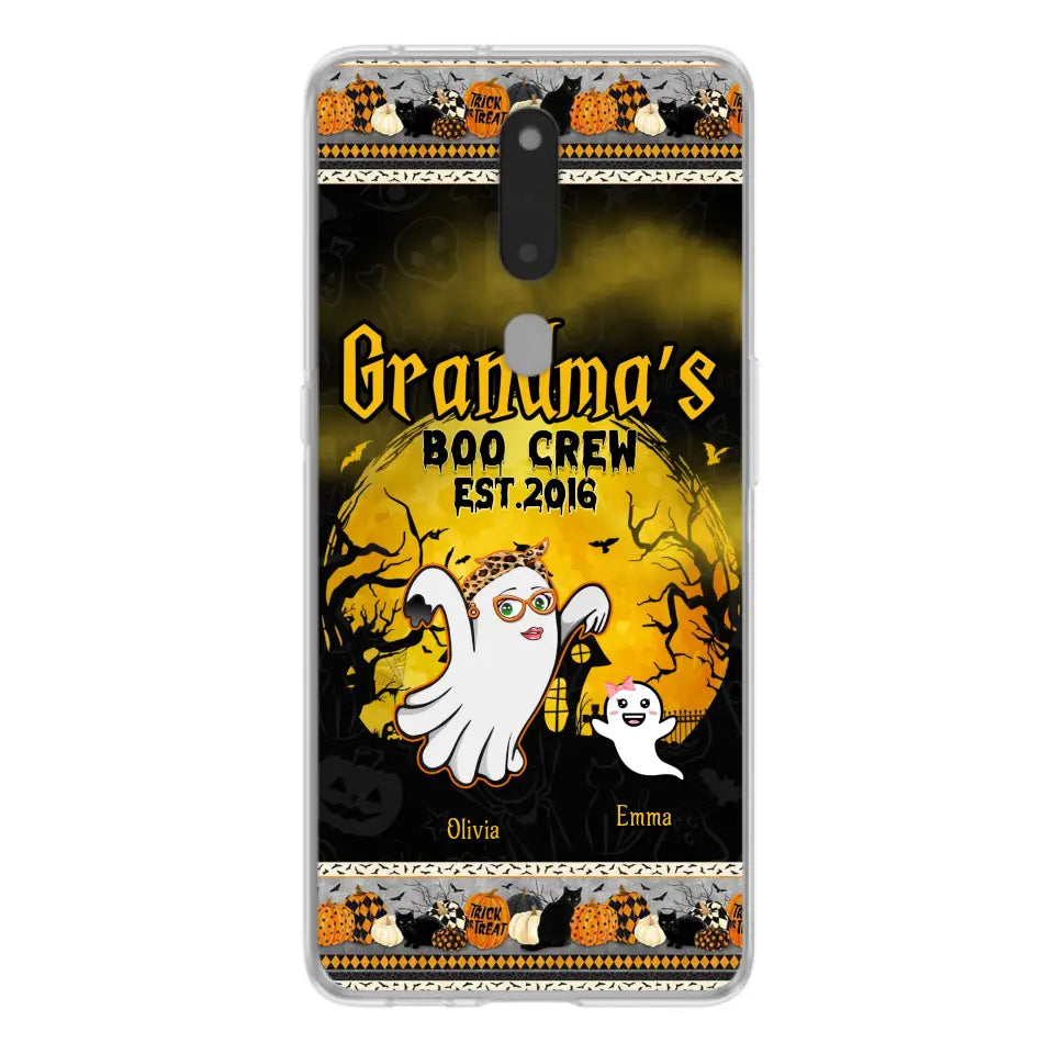 Personalized Grandma Phone Case - Halloween Gift For Grandma - Up to 7 Kids - Grandma's Boo Crew - Case For Xiaomi/ Oppo/ Huawei