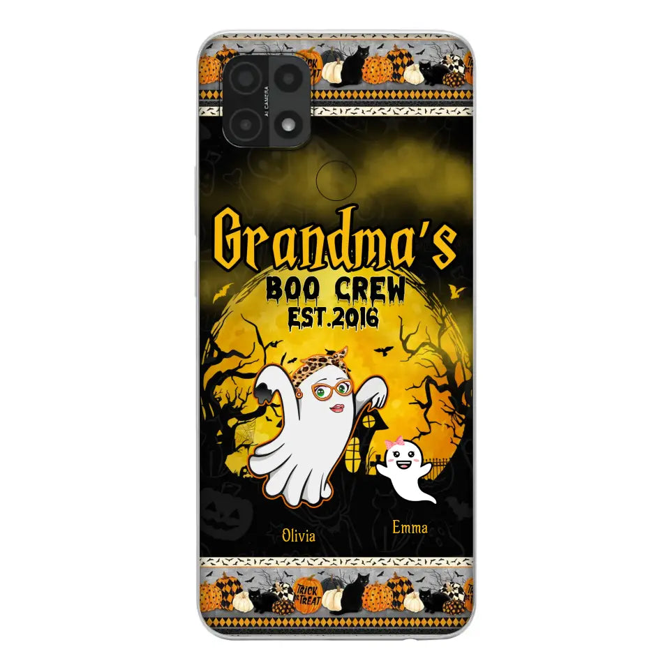 Personalized Grandma Phone Case - Halloween Gift For Grandma - Up to 7 Kids - Grandma's Boo Crew - Case For Xiaomi/ Oppo/ Huawei