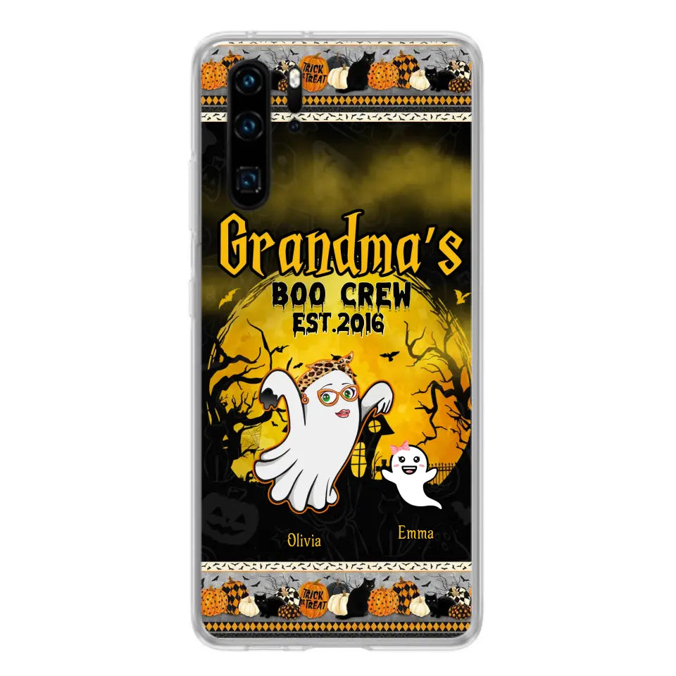 Personalized Grandma Phone Case - Halloween Gift For Grandma - Up to 7 Kids - Grandma's Boo Crew - Case For Xiaomi/ Oppo/ Huawei