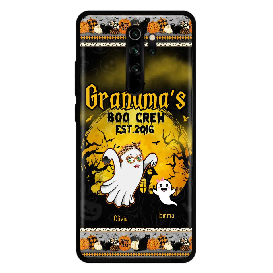 Personalized Grandma Phone Case - Halloween Gift For Grandma - Up to 7 Kids - Grandma's Boo Crew - Case For Xiaomi/ Oppo/ Huawei