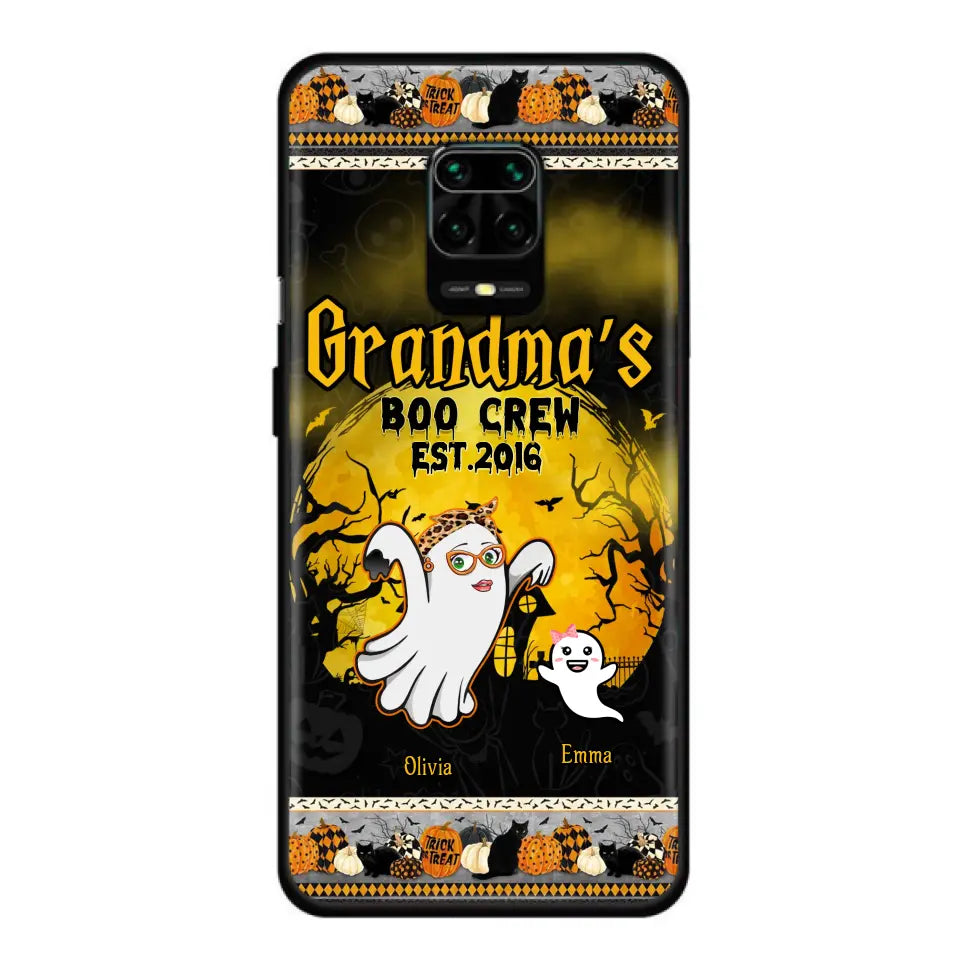 Personalized Grandma Phone Case - Halloween Gift For Grandma - Up to 7 Kids - Grandma's Boo Crew - Case For Xiaomi/ Oppo/ Huawei