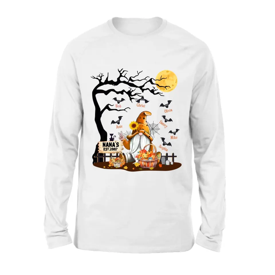 Personalized Boo Grandma Shirt/Hoodie - Halloween Gift For Grandma/Mom - Up to 7 Kids