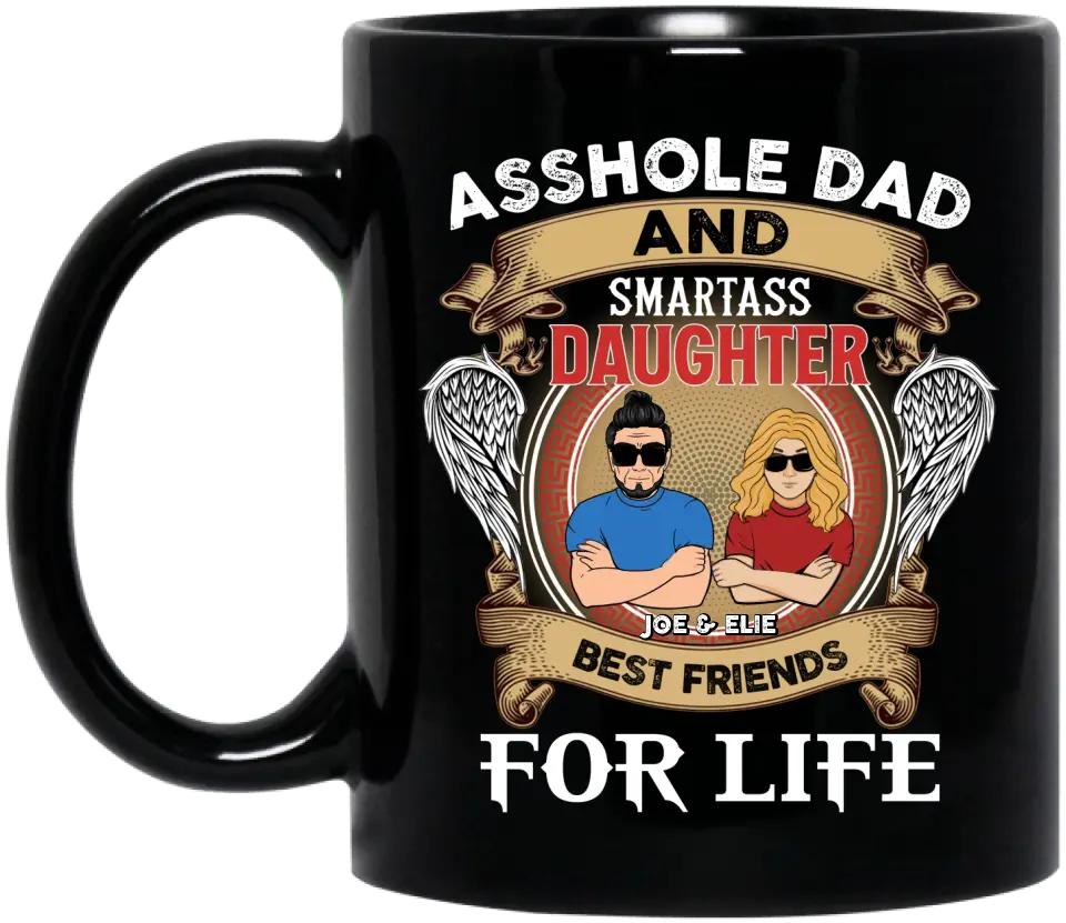 Personalized Father And Daughter/Son Coffee Mug - Gift Idea For Father's Day