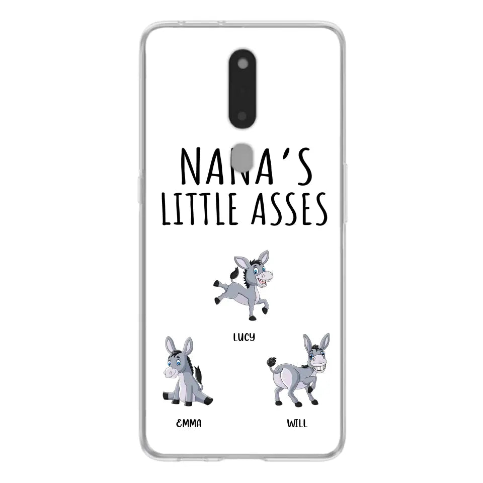 Personalized Donkeys Phone Case - Gift Idea For Family/Grandma/Papa - Up to 12 Donkeys - Case For Xiaomi/Oppo/Huawei - Nana's Little Asses