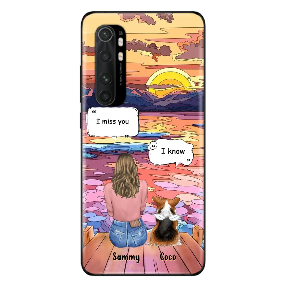 Personalized Memorial Pet Phone Case - Up to 3 Pets - Memorial Gift Idea For Dog/Cat/Rabbits Owners - Case For Xiaomi/Oppo/Huawei - I Miss You