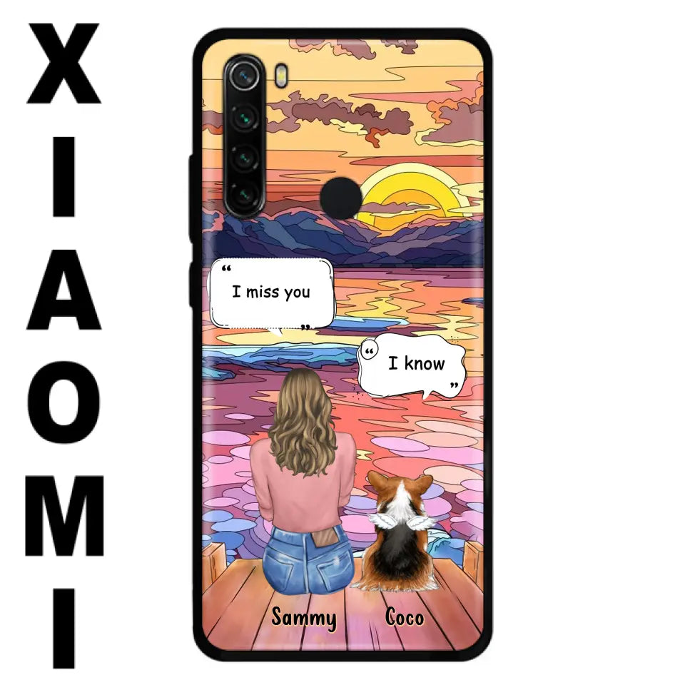 Personalized Memorial Pet Phone Case - Up to 3 Pets - Memorial Gift Idea For Dog/Cat/Rabbits Owners - Case For Xiaomi/Oppo/Huawei - I Miss You