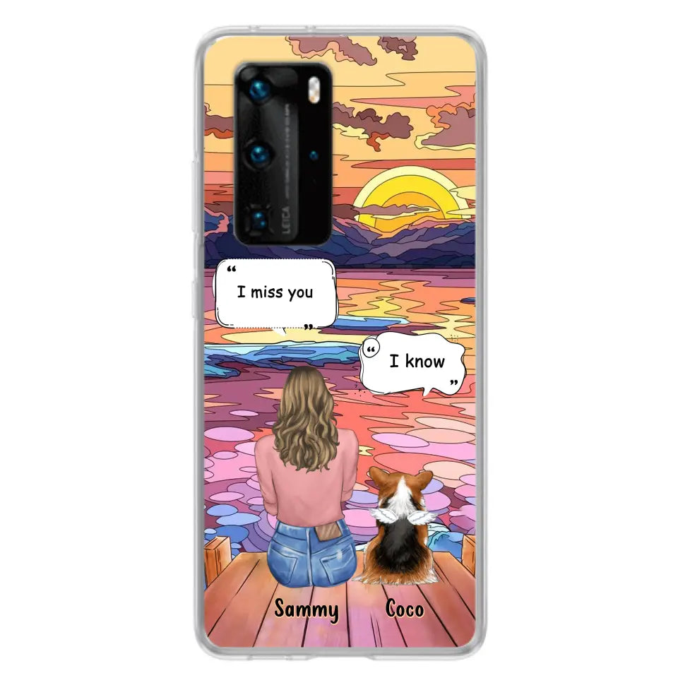 Personalized Memorial Pet Phone Case - Up to 3 Pets - Memorial Gift Idea For Dog/Cat/Rabbits Owners - Case For Xiaomi/Oppo/Huawei - I Miss You