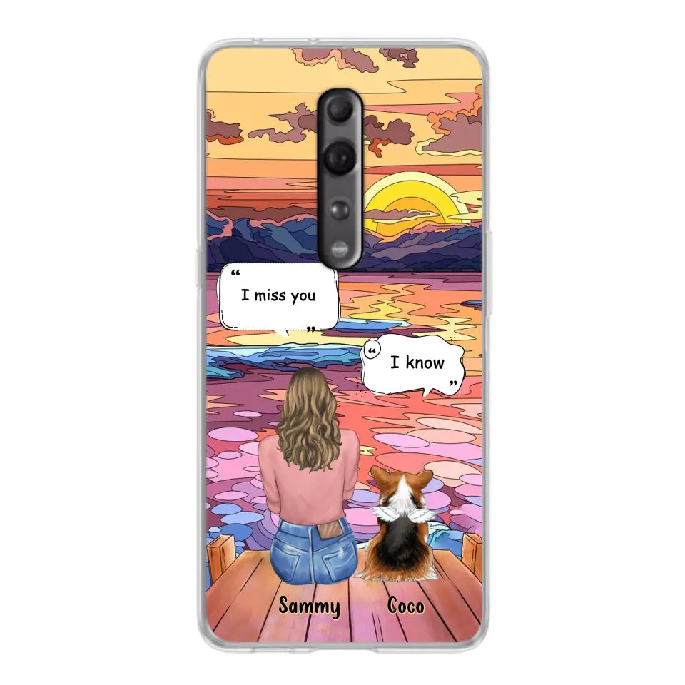 Personalized Memorial Pet Phone Case - Up to 3 Pets - Memorial Gift Idea For Dog/Cat/Rabbits Owners - Case For Xiaomi/Oppo/Huawei - I Miss You