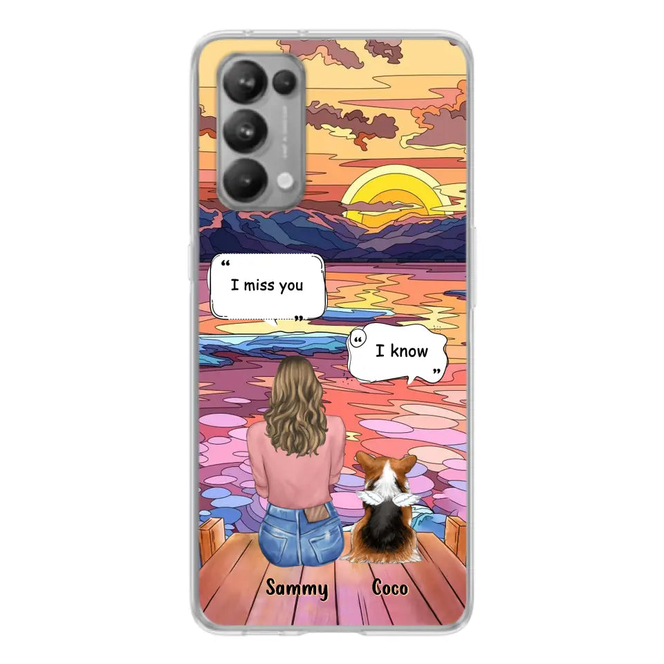 Personalized Memorial Pet Phone Case - Up to 3 Pets - Memorial Gift Idea For Dog/Cat/Rabbits Owners - Case For Xiaomi/Oppo/Huawei - I Miss You