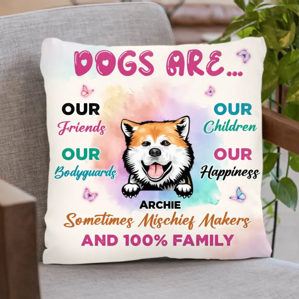 Personalized Dog Fleece Throw Blanket/Quilt/Pillow Cover - Gift Idea For Dog Lovers - Dogs Are Our Friends Our Bodyguards
