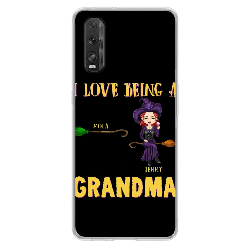 Personalized Witch Grandma Phone Case - Gift Idea For Halloween/Witch/Grandma - Up to 8 Kids - I Love Being A Grandma - Case For Oppo/Xiaomi/Huawei