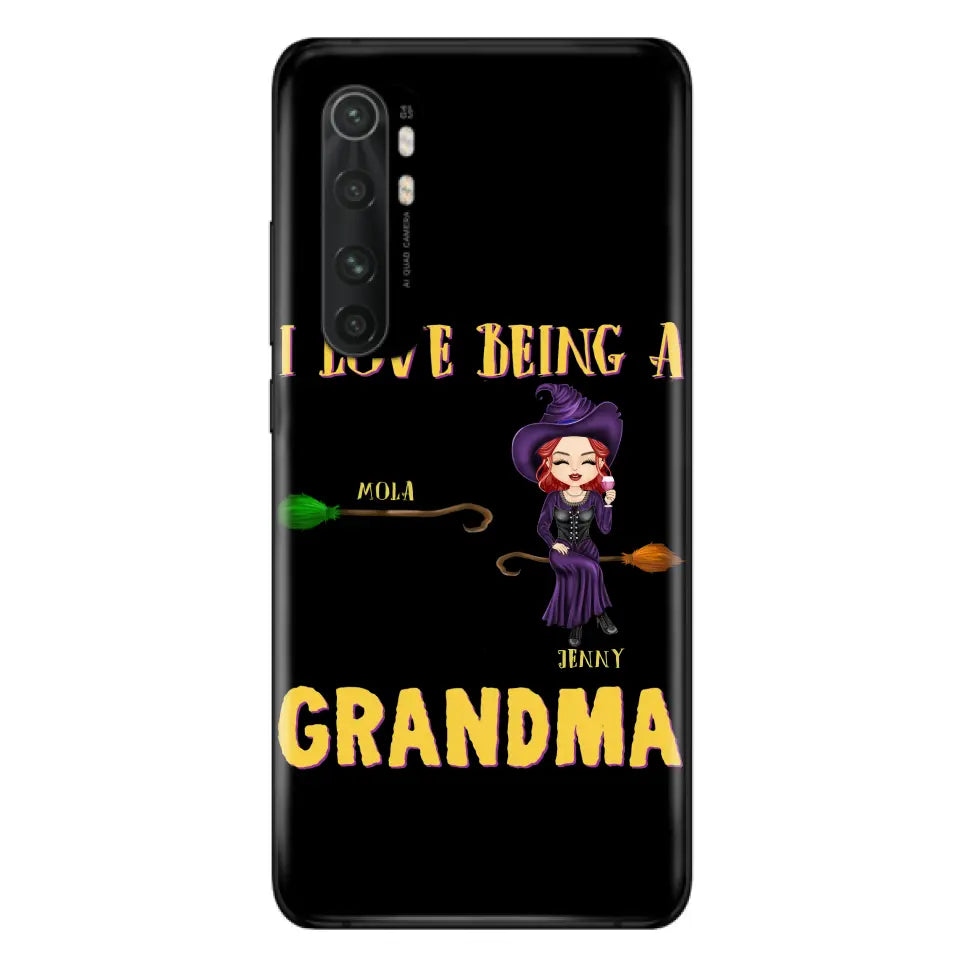Personalized Witch Grandma Phone Case - Gift Idea For Halloween/Witch/Grandma - Up to 8 Kids - I Love Being A Grandma - Case For Oppo/Xiaomi/Huawei