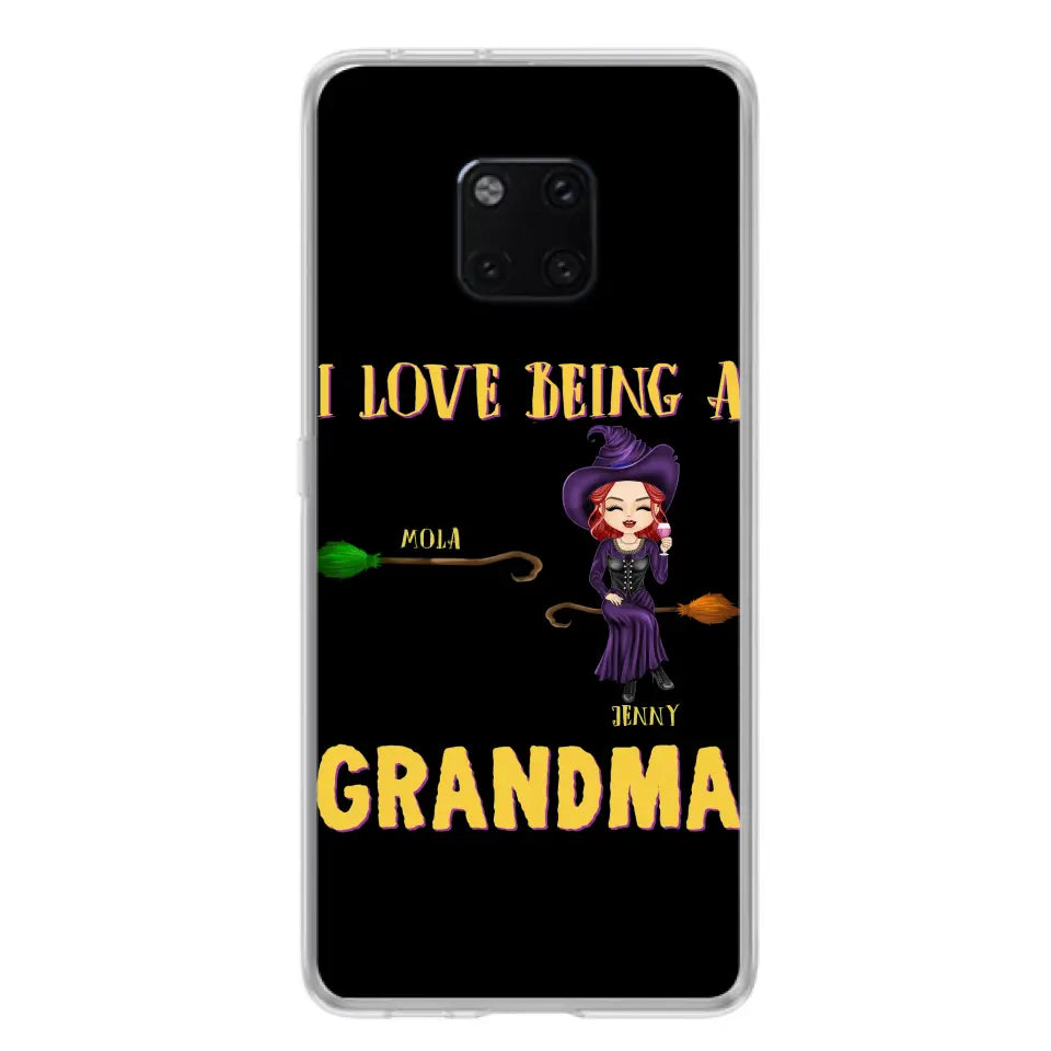Personalized Witch Grandma Phone Case - Gift Idea For Halloween/Witch/Grandma - Up to 8 Kids - I Love Being A Grandma - Case For Oppo/Xiaomi/Huawei