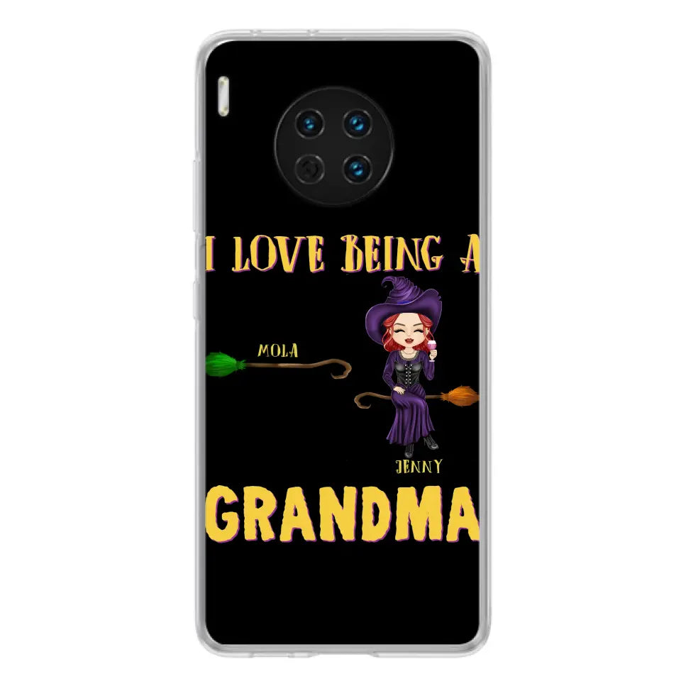 Personalized Witch Grandma Phone Case - Gift Idea For Halloween/Witch/Grandma - Up to 8 Kids - I Love Being A Grandma - Case For Oppo/Xiaomi/Huawei