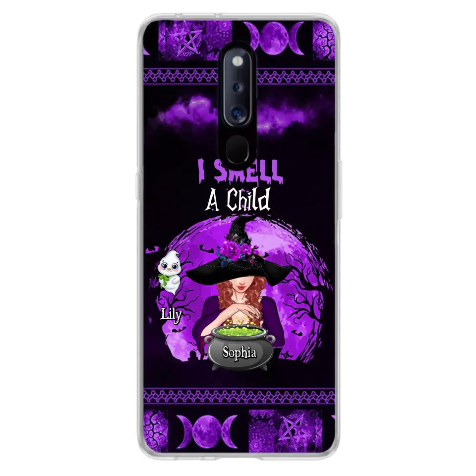 Personalized Witch Phone Case - Up to 10 Children - Halloween Gift Idea for Family - I Smell Children - Case for Xiaomi/Huawei/Oppo