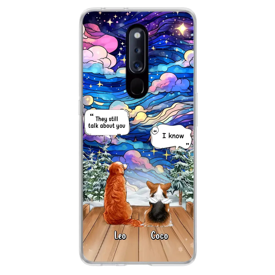 Personalized Dog Memorial Phone Case - Up to 4 Pets - Memorial Gift Idea For Dog/Cat/Rabbit Lovers - They Still Talk About You - Case For Oppo/Xiaomi/Huawei