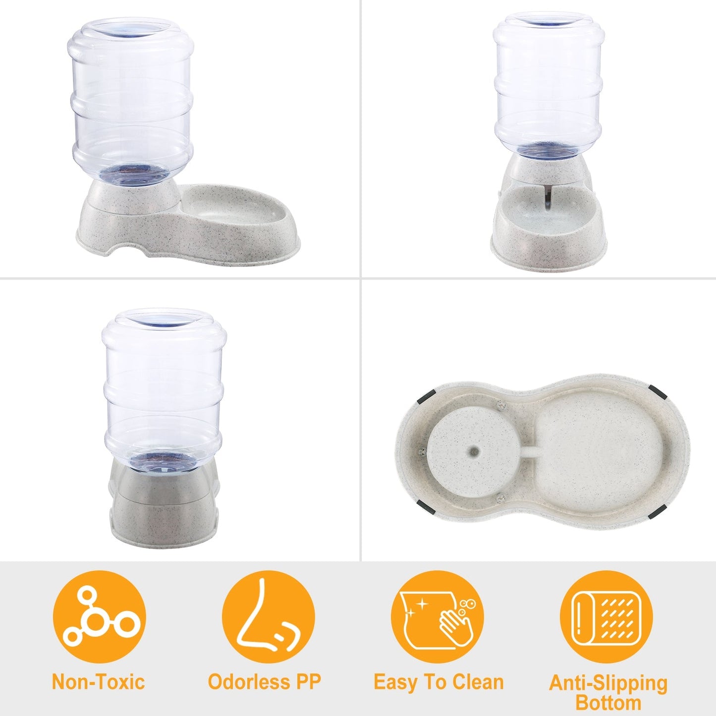 3.5L 1Gal Pet Water Dispenser Self-Dispensing Gravity Pets Water