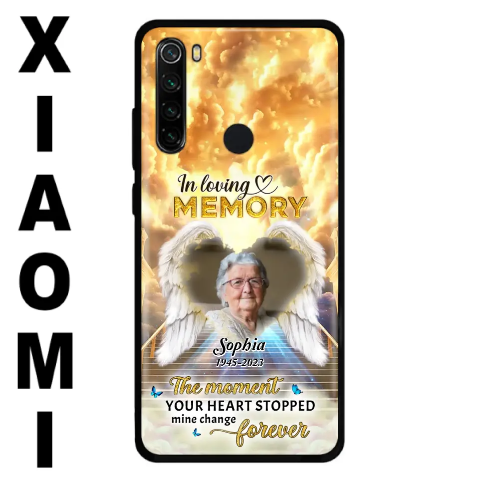 Personalized Photo Memorial Phone Case - Memorial Gift For Loss Of Family Member - The Moment Your Heart Stopped Mine Changed Forever - Oppo/ Huawei/ Xiaomi