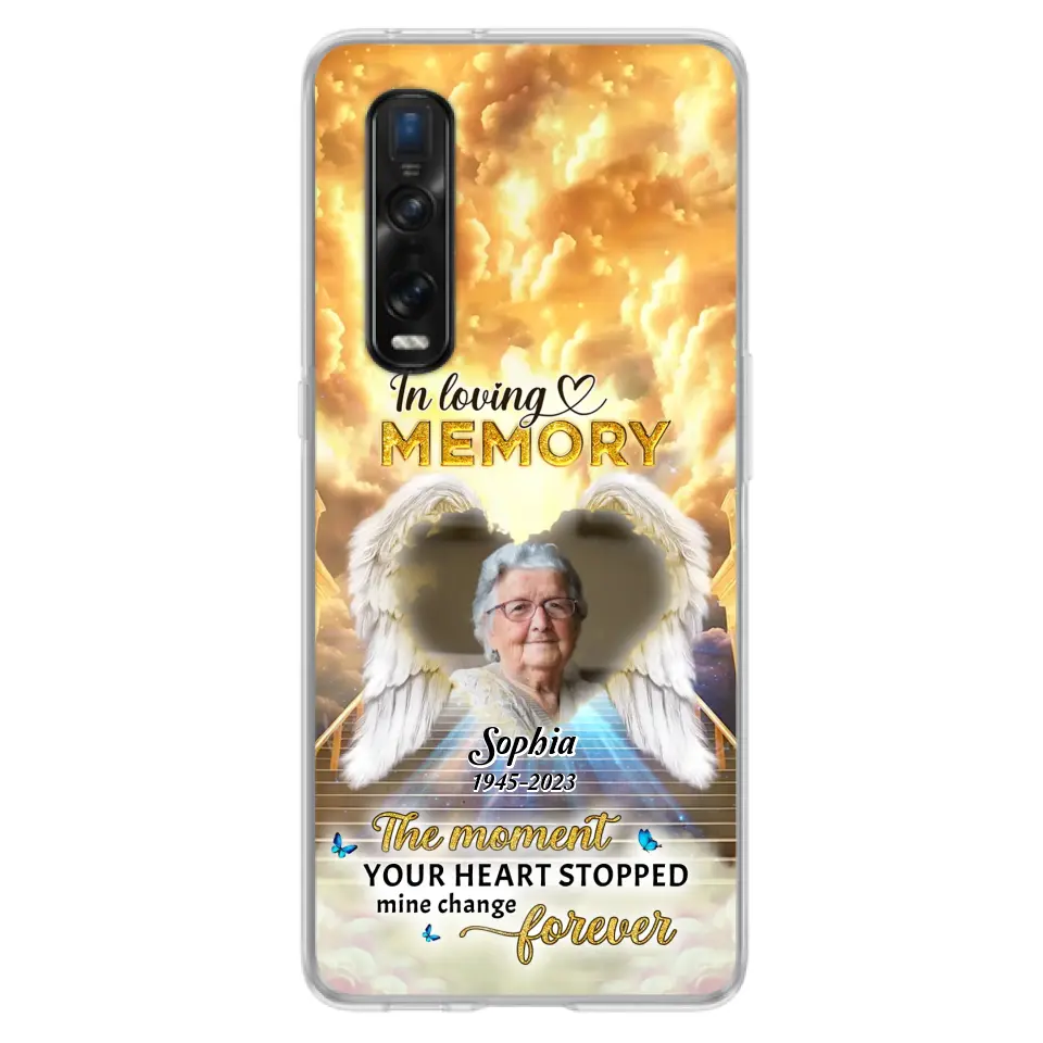 Personalized Photo Memorial Phone Case - Memorial Gift For Loss Of Family Member - The Moment Your Heart Stopped Mine Changed Forever - Oppo/ Huawei/ Xiaomi