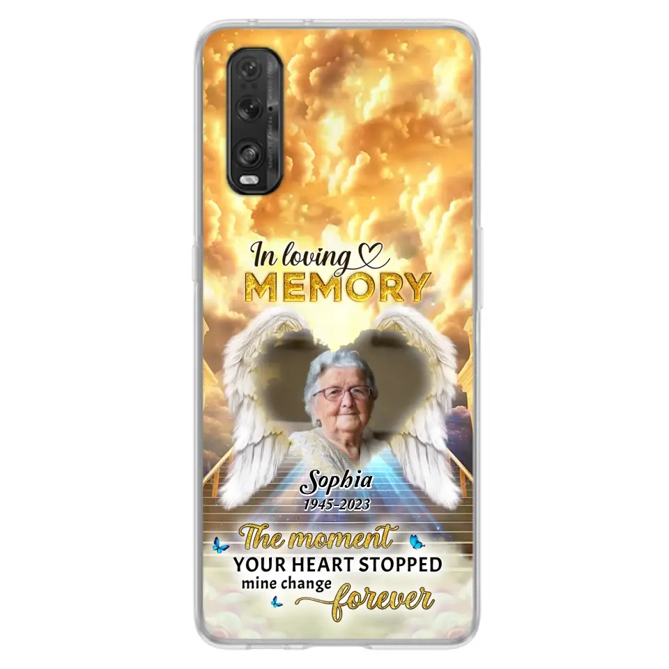 Personalized Photo Memorial Phone Case - Memorial Gift For Loss Of Family Member - The Moment Your Heart Stopped Mine Changed Forever - Oppo/ Huawei/ Xiaomi