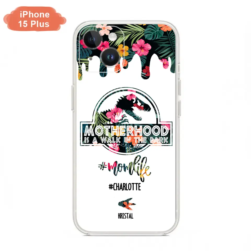 Custom Personalized Mama Dinosaur Phone Case - Best Gift For Mothers - For iPhone And Samsung Phone Case - 2QCGS1