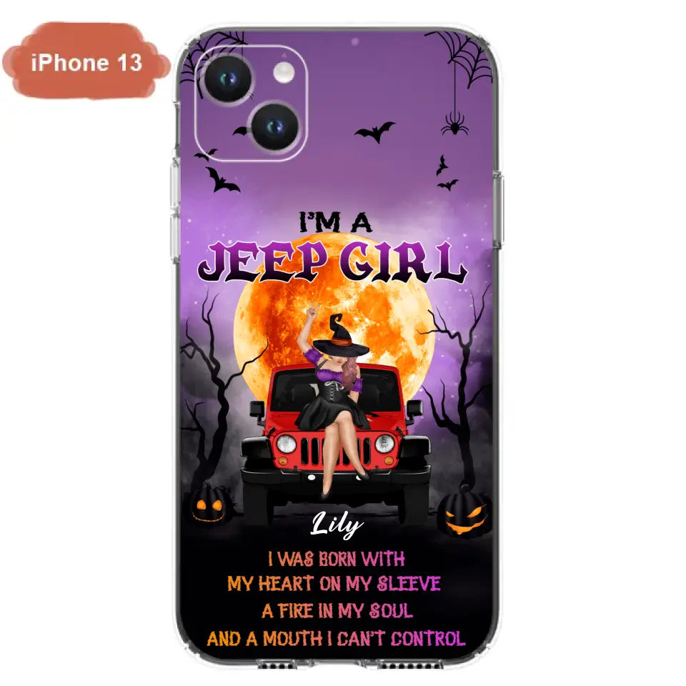 Custom Personalized Off-road Girl Phone Case  - Halloween Gift Idea For Off-road Lovers - Case for iPhone/Samsung