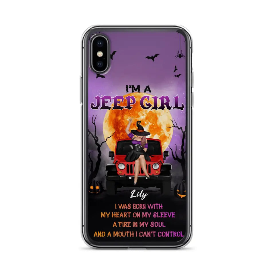 Custom Personalized Off-road Girl Phone Case  - Halloween Gift Idea For Off-road Lovers - Case for iPhone/Samsung