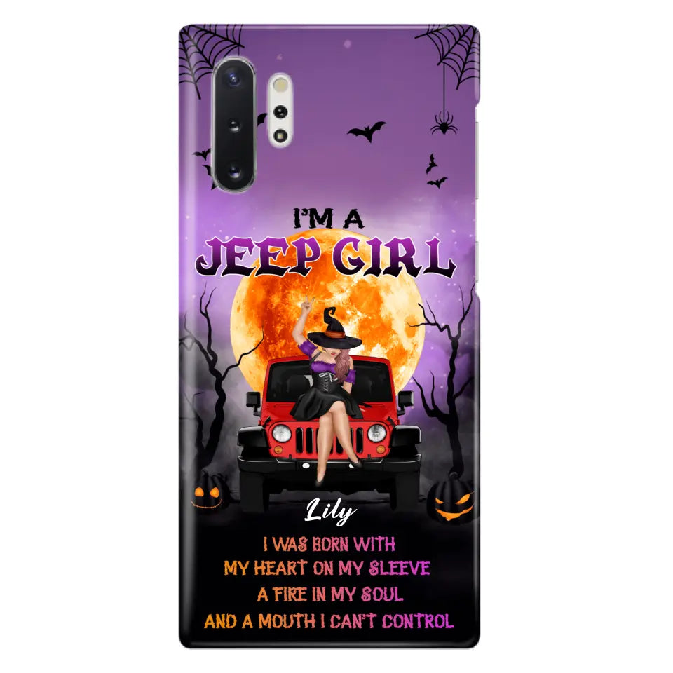 Custom Personalized Off-road Girl Phone Case  - Halloween Gift Idea For Off-road Lovers - Case for iPhone/Samsung