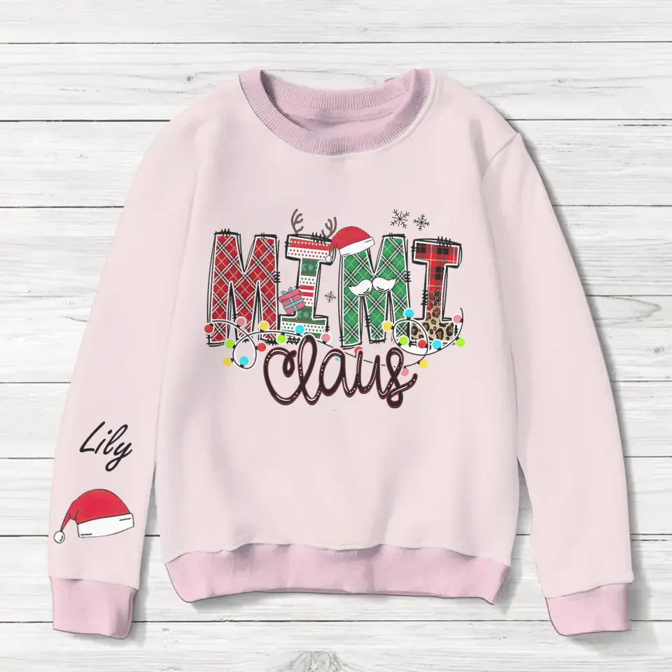 Personalized Grandma AOP Sweater - Up To 10 Children - Christmas Gift Idea for Grandma - Mimi Claus
