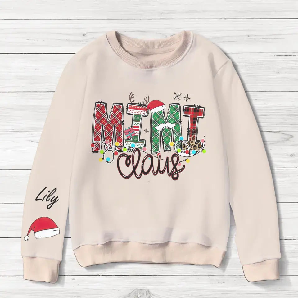 Personalized Grandma AOP Sweater - Up To 10 Children - Christmas Gift Idea for Grandma - Mimi Claus