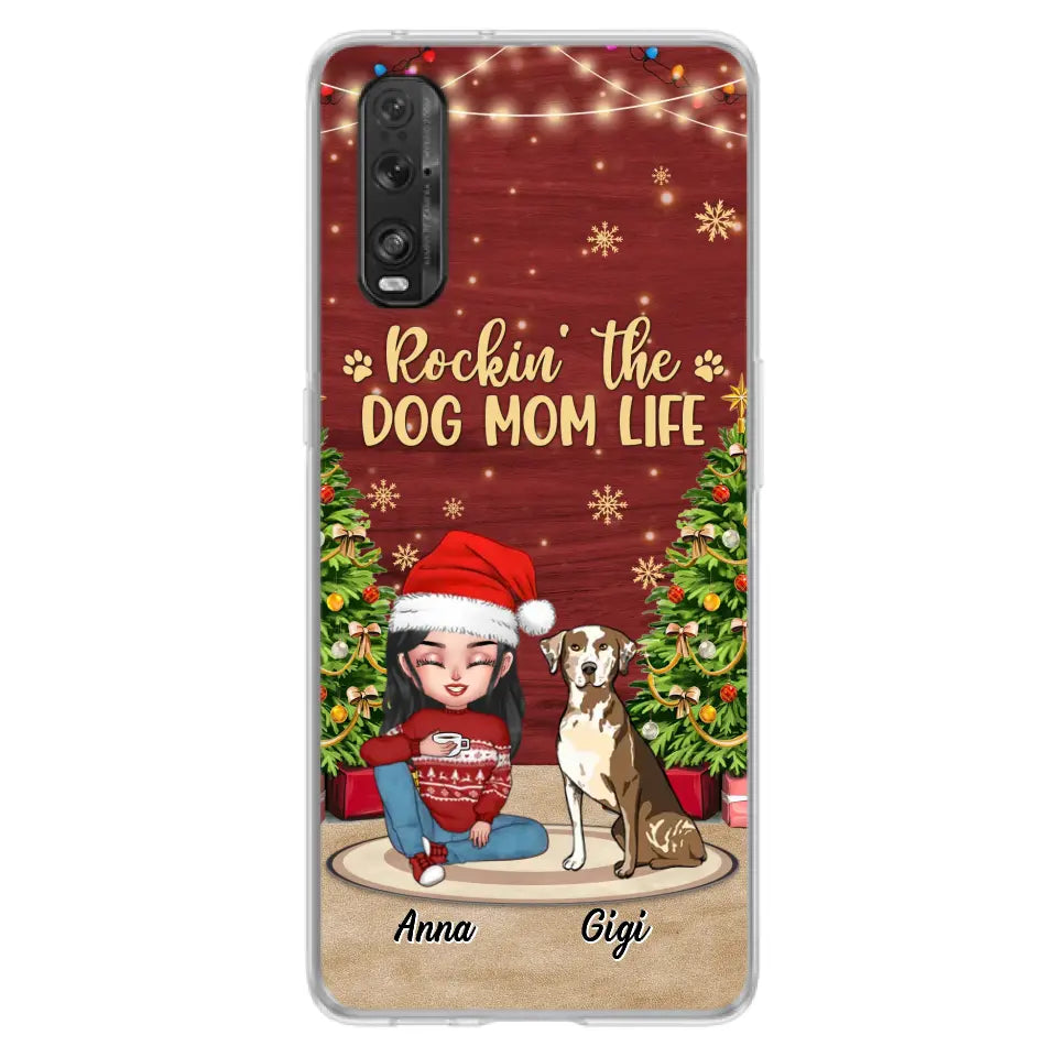 Personalized Dog Mom Phone Case - Christmas Gift Idea For Dogs Lovers - Up to 4 Dogs - Rockin' The Dog Mom Life - Case For Xiaomi/ Oppo/ Huawei