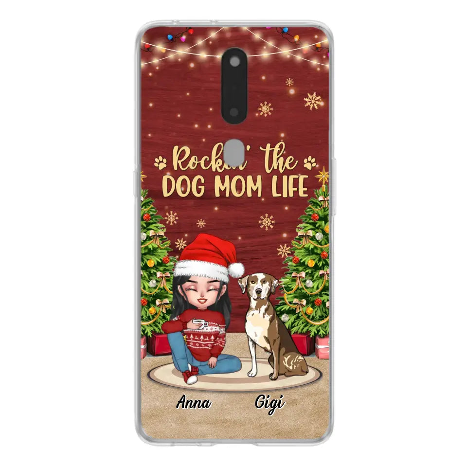 Personalized Dog Mom Phone Case - Christmas Gift Idea For Dogs Lovers - Up to 4 Dogs - Rockin' The Dog Mom Life - Case For Xiaomi/ Oppo/ Huawei