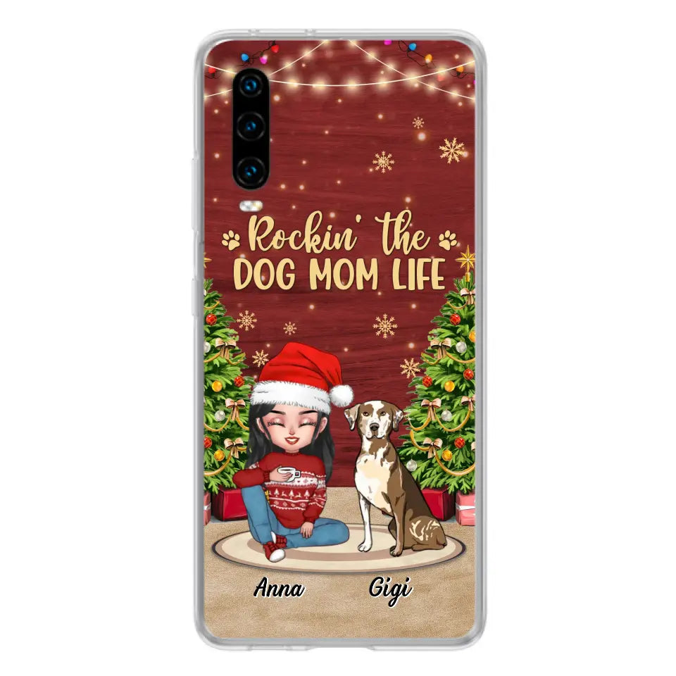 Personalized Dog Mom Phone Case - Christmas Gift Idea For Dogs Lovers - Up to 4 Dogs - Rockin' The Dog Mom Life - Case For Xiaomi/ Oppo/ Huawei
