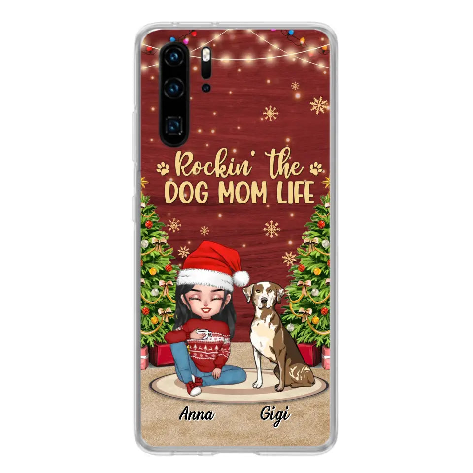 Personalized Dog Mom Phone Case - Christmas Gift Idea For Dogs Lovers - Up to 4 Dogs - Rockin' The Dog Mom Life - Case For Xiaomi/ Oppo/ Huawei
