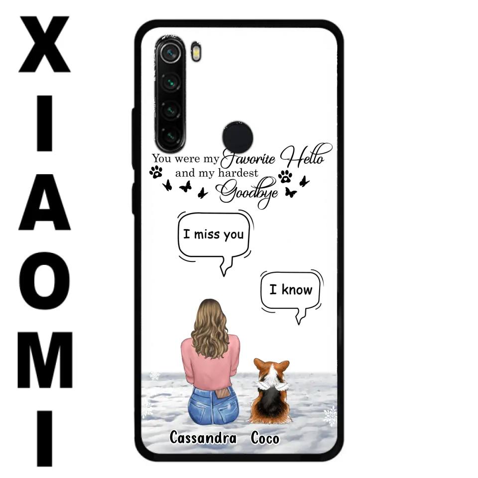 Personalized Pet Phone Case - Up to 4 Pets - Gift Idea For Couple/Dog/Cat Lover - You Were My Favorite Hello And My Hardest Goodbye - Case For Oppo/Xiaomi/Huawei