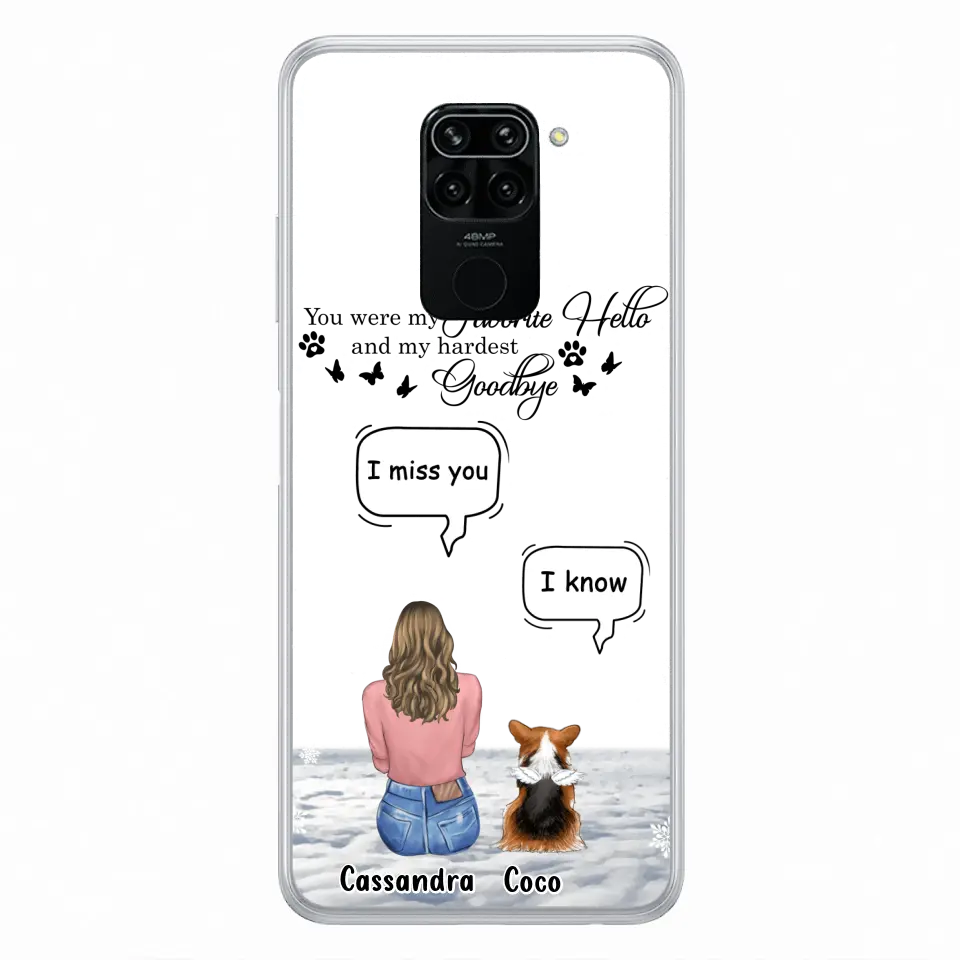 Personalized Pet Phone Case - Up to 4 Pets - Gift Idea For Couple/Dog/Cat Lover - You Were My Favorite Hello And My Hardest Goodbye - Case For Oppo/Xiaomi/Huawei