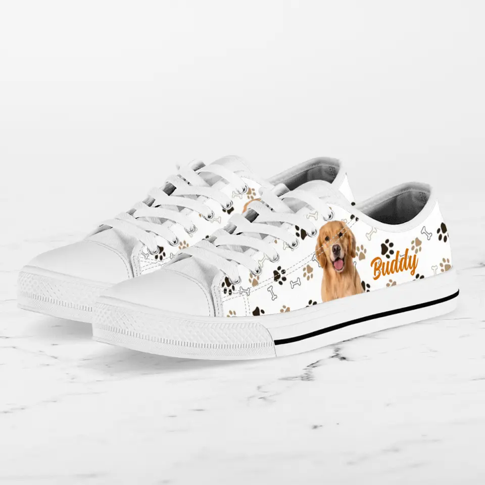 Personalized Dog Photo Sneakers - Gift Idea For Dog Lovers