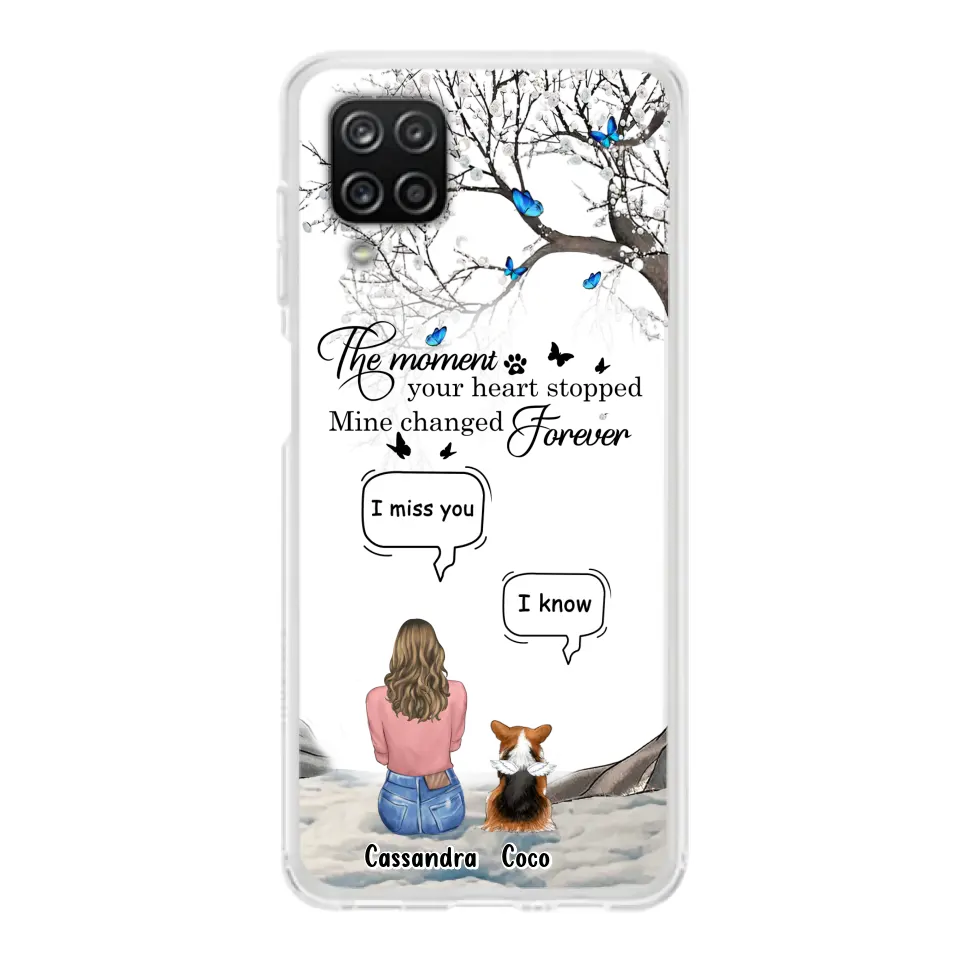 Personalized Pet Phone Case - Up to 4 Pets - Gift Idea For Couple/Dog/Cat Lover - The Moment Your Heart Stopped Mine Changed Forever - Case For iPhone/Samsung