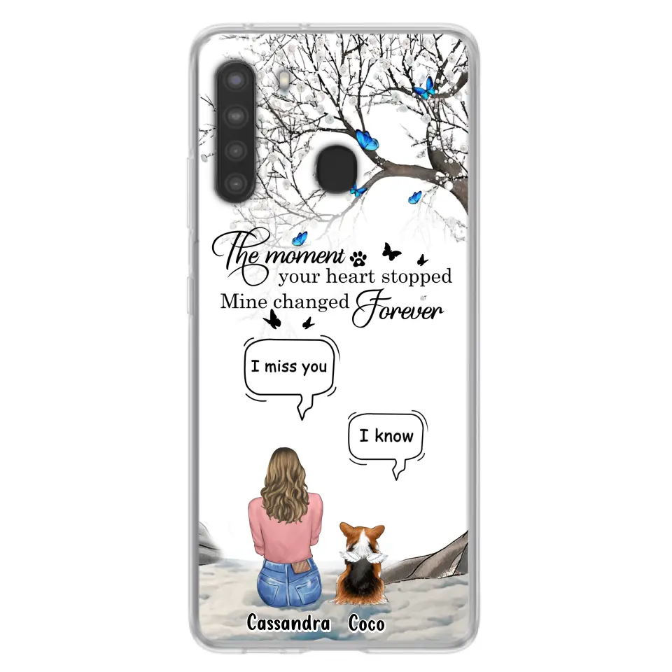 Personalized Pet Phone Case - Up to 4 Pets - Gift Idea For Couple/Dog/Cat Lover - The Moment Your Heart Stopped Mine Changed Forever - Case For iPhone/Samsung