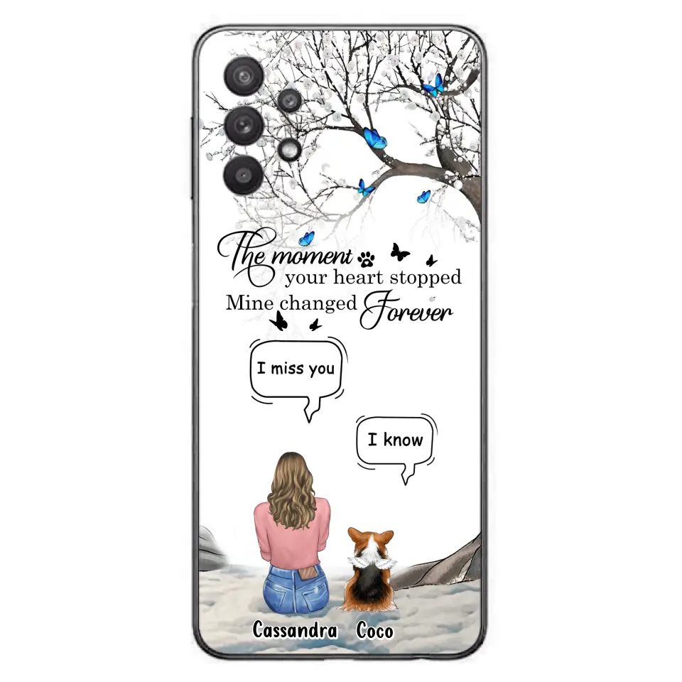 Personalized Pet Phone Case - Up to 4 Pets - Gift Idea For Couple/Dog/Cat Lover - The Moment Your Heart Stopped Mine Changed Forever - Case For iPhone/Samsung