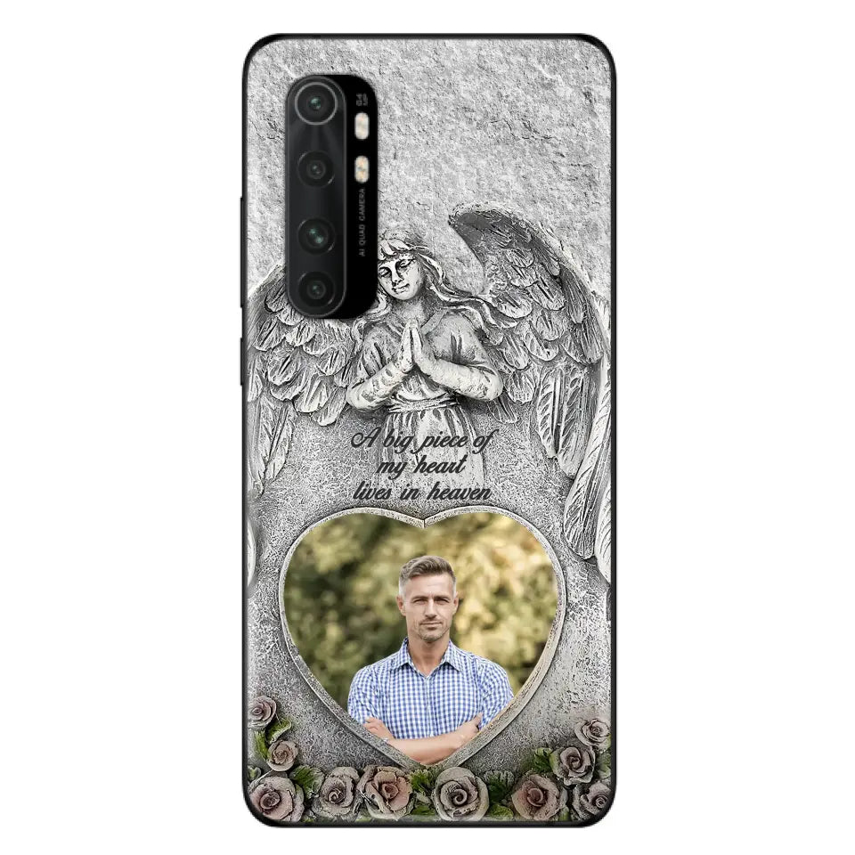 Custom Personalized Memorial Photo Phone Case - Memorial Gift Idea For Family Member - A Big Piece Of My Heart Lives In Heaven - Case For Xiaomi/ Oppo/ Huawei