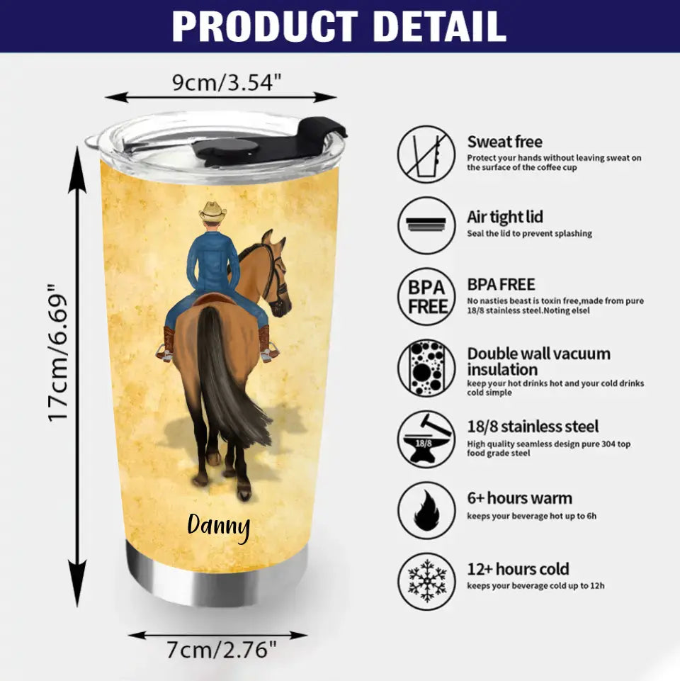 Personalized To My Son Horse Tumbler - Gift Idea For Horse Lovers/Son - To My Son Some Days Are Gonna Be Harder