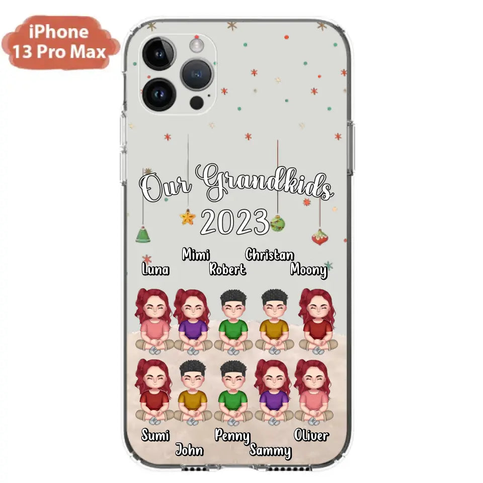 Custom Personalized Grandkids Phone Case - Gift Idea For Grandma - Upto 10 Grandkids - Our Grandkids 2026