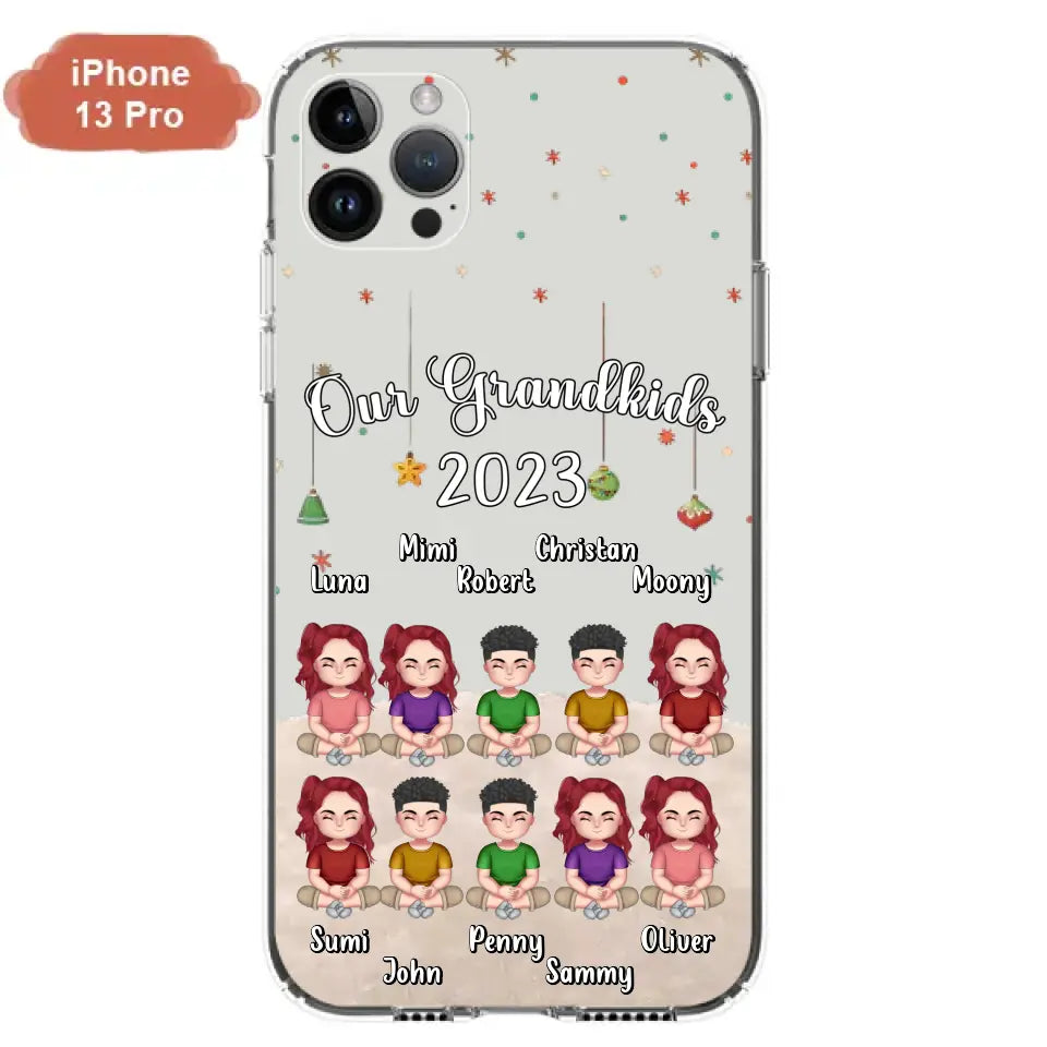 Custom Personalized Grandkids Phone Case - Gift Idea For Grandma - Upto 10 Grandkids - Our Grandkids 2026