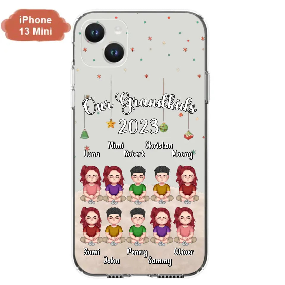 Custom Personalized Grandkids Phone Case - Gift Idea For Grandma - Upto 10 Grandkids - Our Grandkids 2026