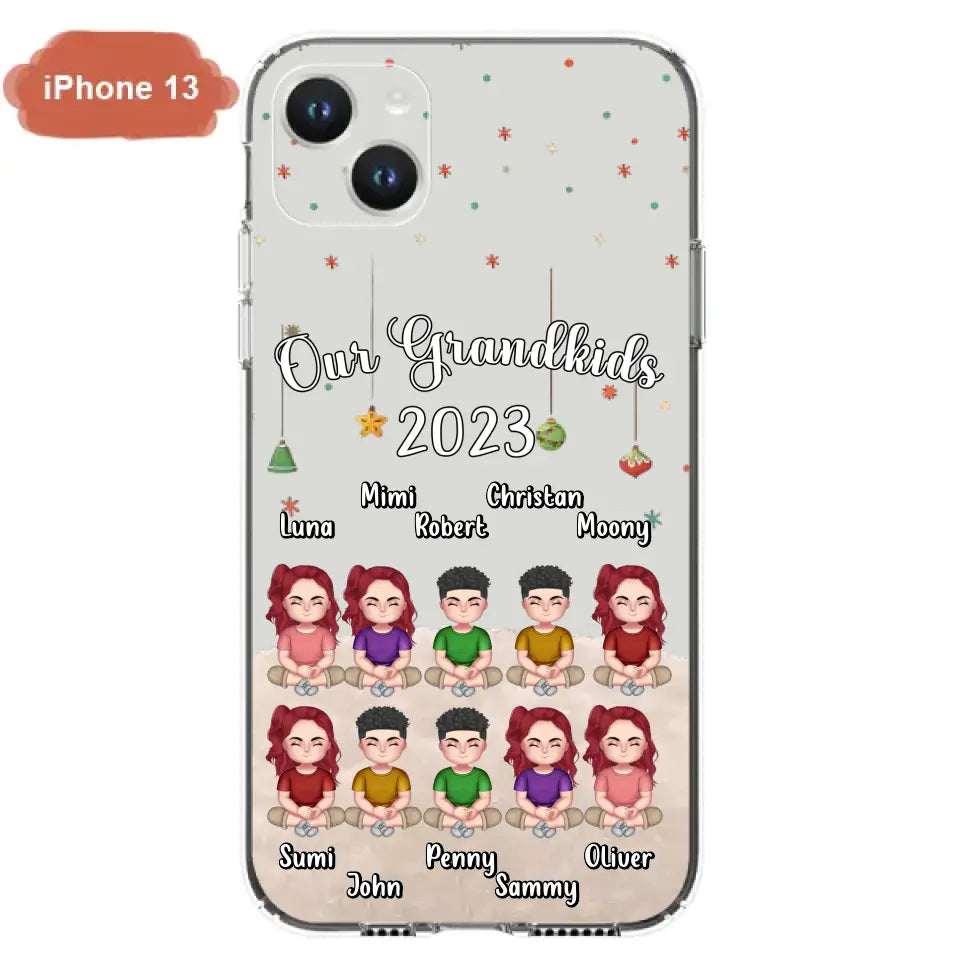 Custom Personalized Grandkids Phone Case - Gift Idea For Grandma - Upto 10 Grandkids - Our Grandkids 2026