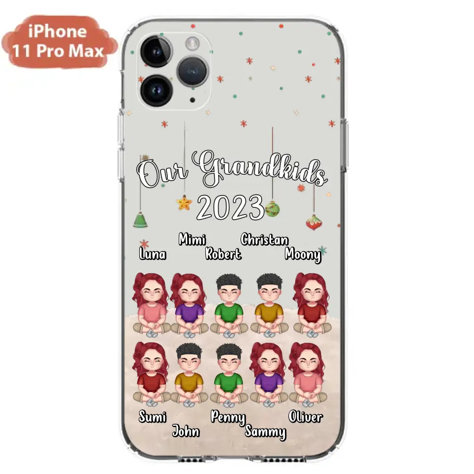 Custom Personalized Grandkids Phone Case - Gift Idea For Grandma - Upto 10 Grandkids - Our Grandkids 2026